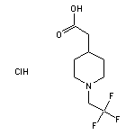 2-[1-(2,2,2-trifluoroethyl)piperidin-4-yl]acetic acid hydrochloride