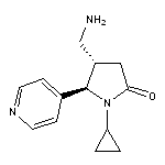 rac-(4R,5S)-4-(aminomethyl)-1-cyclopropyl-5-(pyridin-4-yl)pyrrolidin-2-one