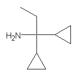 1,1-dicyclopropylpropan-1-amine