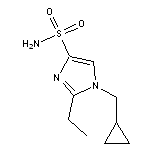 1-(cyclopropylmethyl)-2-ethyl-1H-imidazole-4-sulfonamide