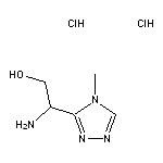 2-amino-2-(4-methyl-4H-1,2,4-triazol-3-yl)ethan-1-ol dihydrochloride