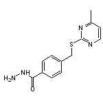 4-{[(4-methylpyrimidin-2-yl)sulfanyl]methyl}benzohydrazide