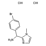 (4-bromophenyl)(1-methyl-1H-imidazol-2-yl)methanamine dihydrochloride