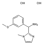 (3-methoxyphenyl)(1-methyl-1H-imidazol-2-yl)methanamine dihydrochloride