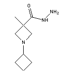 1-cyclobutyl-3-methylazetidine-3-carbohydrazide