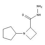 1-cyclopentylazetidine-2-carbohydrazide