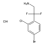 2-(4-bromo-2-chlorophenyl)-2,2-difluoroethan-1-amine hydrochloride