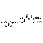 1-(carbamoylamino)-1-oxopropan-2-yl 4-{[(4-methyl-2-oxo-2H-chromen-7-yl)oxy]methyl}benzoate