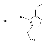 (4-bromo-3-methoxy-1,2-thiazol-5-yl)methanamine hydrochloride