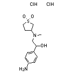 3-{[2-(4-aminophenyl)-2-hydroxyethyl](methyl)amino}-1$l^{6}-thiolane-1,1-dione dihydrochloride