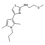 4-(2,5-dimethyl-1-propyl-1H-pyrrol-3-yl)-N-(2-methoxyethyl)-1,3-thiazol-2-amine