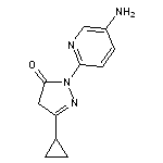 1-(5-aminopyridin-2-yl)-3-cyclopropyl-4,5-dihydro-1H-pyrazol-5-one