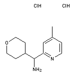 (4-methylpyridin-2-yl)(oxan-4-yl)methanamine dihydrochloride