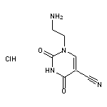 1-(2-aminoethyl)-2,4-dioxo-1,2,3,4-tetrahydropyrimidine-5-carbonitrile hydrochloride