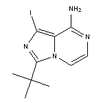 3-tert-butyl-1-iodoimidazo[1,5-a]pyrazin-8-amine