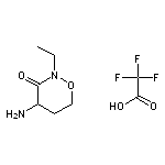 4-amino-2-ethyl-1,2-oxazinan-3-one, trifluoroacetic acid