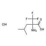 2-amino-4-methyl-2-(trifluoromethyl)pentanoic acid hydrochloride