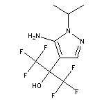 2-[5-amino-1-(propan-2-yl)-1H-pyrazol-4-yl]-1,1,1,3,3,3-hexafluoropropan-2-ol