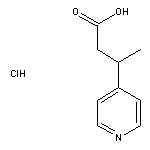 3-(pyridin-4-yl)butanoic acid hydrochloride