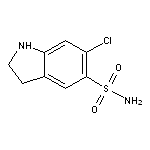 6-chloro-2,3-dihydro-1H-indole-5-sulfonamide