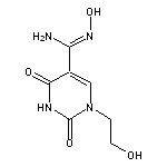 (Z)-N’-hydroxy-1-(2-hydroxyethyl)-2,4-dioxo-1,2,3,4-tetrahydropyrimidine-5-carboximidamide