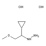 (1-cyclopropyl-2-methoxyethyl)hydrazine dihydrochloride