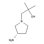 1-[(3S)-3-aminopyrrolidin-1-yl]-2-methylpropan-2-ol