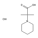 2-methyl-2-(piperidin-1-yl)propanoic acid hydrochloride