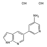 5-{1H-pyrrolo[2,3-b]pyridin-5-yl}pyridin-3-amine dihydrochloride