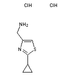 (2-cyclopropyl-1,3-thiazol-4-yl)methanamine dihydrochloride