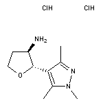 rac-(2S,3R)-2-(trimethyl-1H-pyrazol-4-yl)oxolan-3-amine dihydrochloride