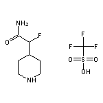 2-fluoro-2-(piperidin-4-yl)acetamide, trifluoromethanesulfonic acid