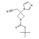 tert-butyl 3-(cyanomethyl)-3-(1H-imidazol-1-yl)azetidine-1-carboxylate