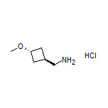 (trans-3-Methoxycyclobutyl)methanamine Hydrochloride