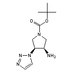 tert-butyl rac-(3R,4S)-3-amino-4-(1H-1,2,3-triazol-1-yl)pyrrolidine-1-carboxylate