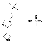 3-(azetidin-3-yl)-5-[(tert-butoxy)methyl]-1,2-oxazole, methanesulfonic acid