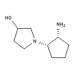 1-[rac-(1S,2R)-2-aminocyclopentyl]pyrrolidin-3-ol