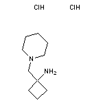 1-(piperidin-1-ylmethyl)cyclobutan-1-amine dihydrochloride