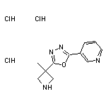 3-[5-(3-methylazetidin-3-yl)-1,3,4-oxadiazol-2-yl]pyridine trihydrochloride