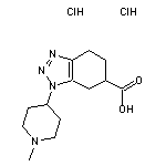 1-(1-methylpiperidin-4-yl)-4,5,6,7-tetrahydro-1H-1,2,3-benzotriazole-6-carboxylic acid dihydrochloride