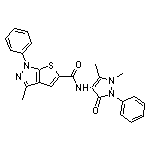 N-(1,5-dimethyl-3-oxo-2-phenyl-2,3-dihydro-1H-pyrazol-4-yl)-3-methyl-1-phenyl-1H-thieno[2,3-c]pyrazole-5-carboxamide