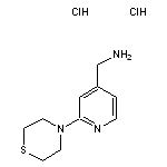 [2-(thiomorpholin-4-yl)pyridin-4-yl]methanamine dihydrochloride