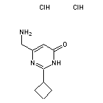 6-(aminomethyl)-2-cyclobutyl-3,4-dihydropyrimidin-4-one dihydrochloride