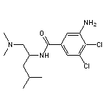 3-amino-4,5-dichloro-N-[1-(dimethylamino)-4-methylpentan-2-yl]benzamide