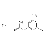 2-(3-amino-5-bromophenyl)acetic acid hydrochloride