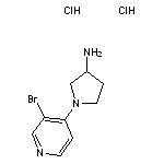 1-(3-bromopyridin-4-yl)pyrrolidin-3-amine dihydrochloride