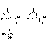 bis((2R,6S)-2,6-dimethylmorpholine-4-carboximidamide), sulfuric acid