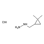 [(2,2-dimethylcyclopropyl)methyl]hydrazine hydrochloride