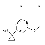 1-(2-methoxypyridin-4-yl)cyclopropan-1-amine dihydrochloride