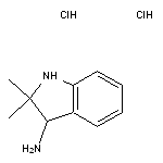 2,2-dimethyl-2,3-dihydro-1H-indol-3-amine dihydrochloride